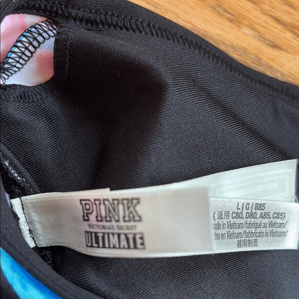 PINK by VS Ultimate & CHAMPION Lined Sports Bra  Lot of 2 BUNDLE Sz: L EUC - Picture 6 of 9